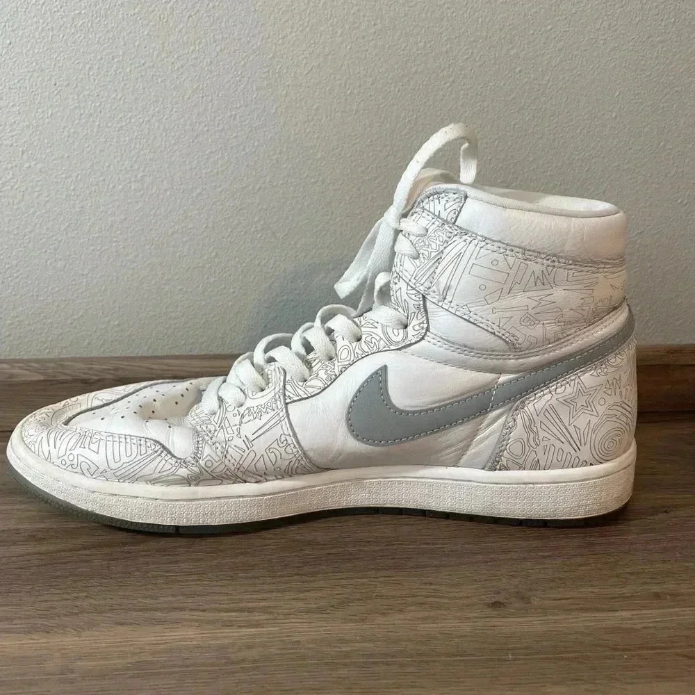 Nike Air Jordan 1 Retro High OG 30 Year Anniversary Laser Shoes Men's Sz 13 - Picture 5 of 11